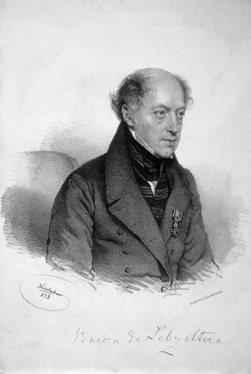 Franz Lebzeltern Litho tekijältä Josef Kriehuber