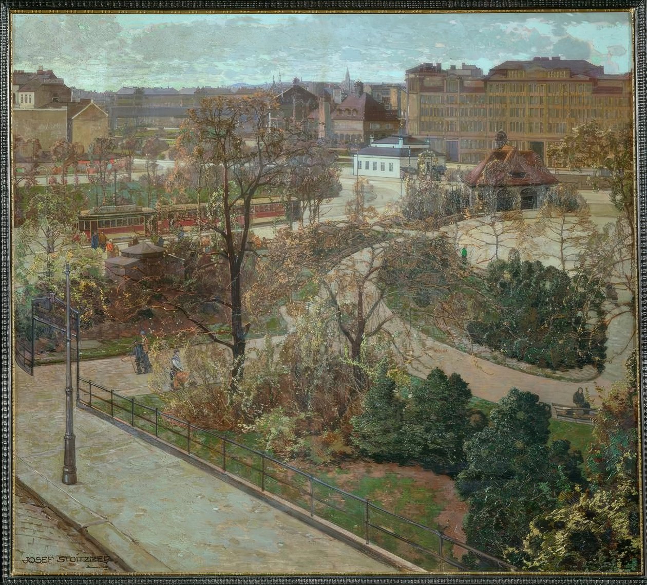 Sankt Johanns Park aikaisin keväällä tekijältä Josef Stoitzner