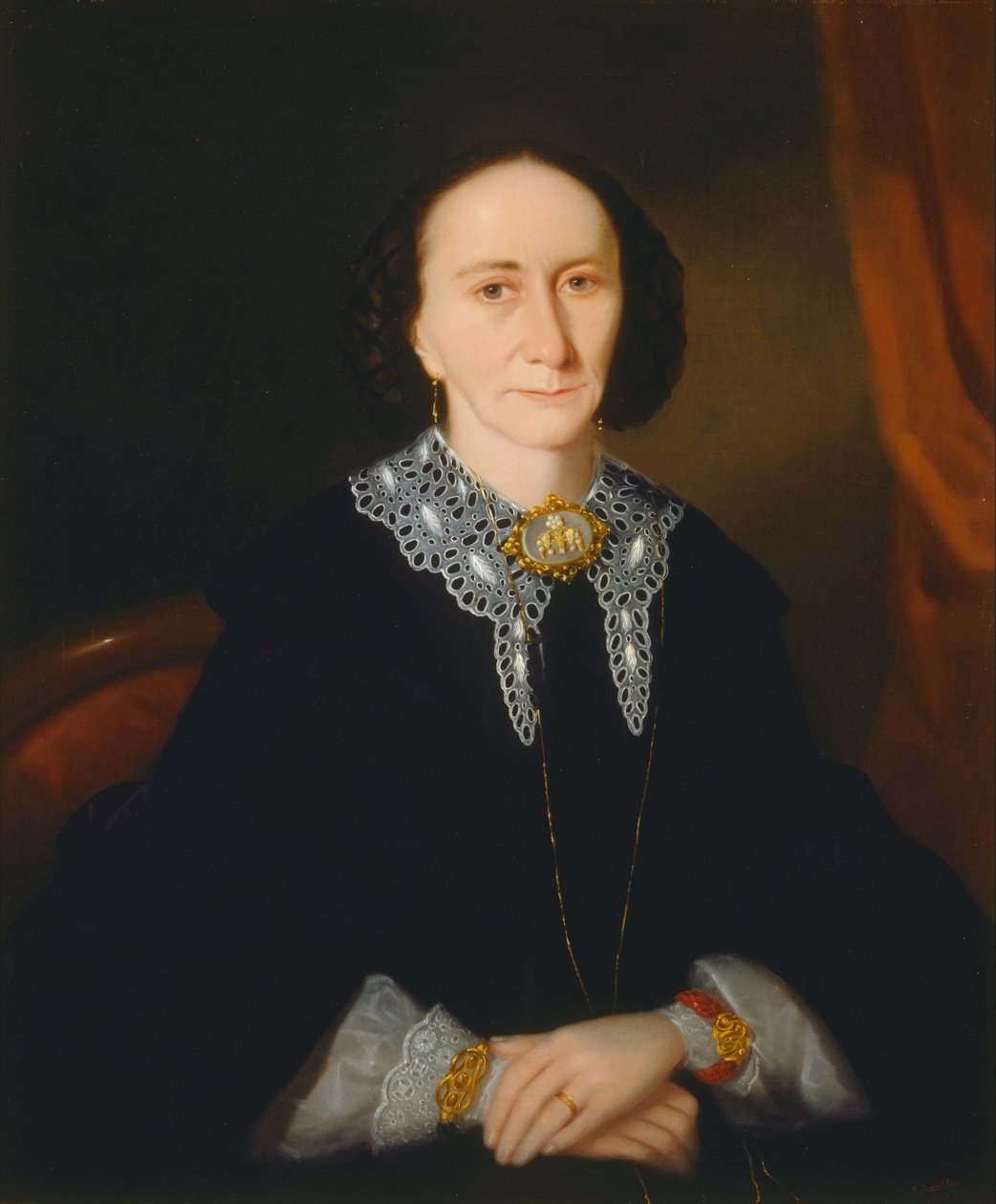 Naisen muotokuva (Elizabeth Collins) tekijältä Joseph Backler