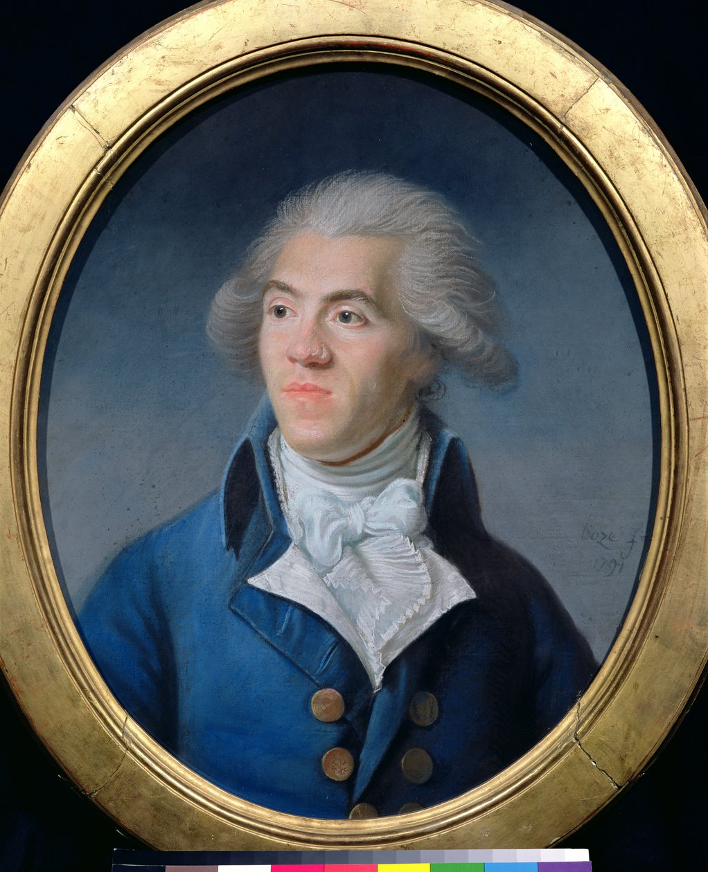 Muotokuvan oletetaan olevan Antoine Barnave (1761-93) 1791 (pastelli paperille) tekijältä Joseph Boze