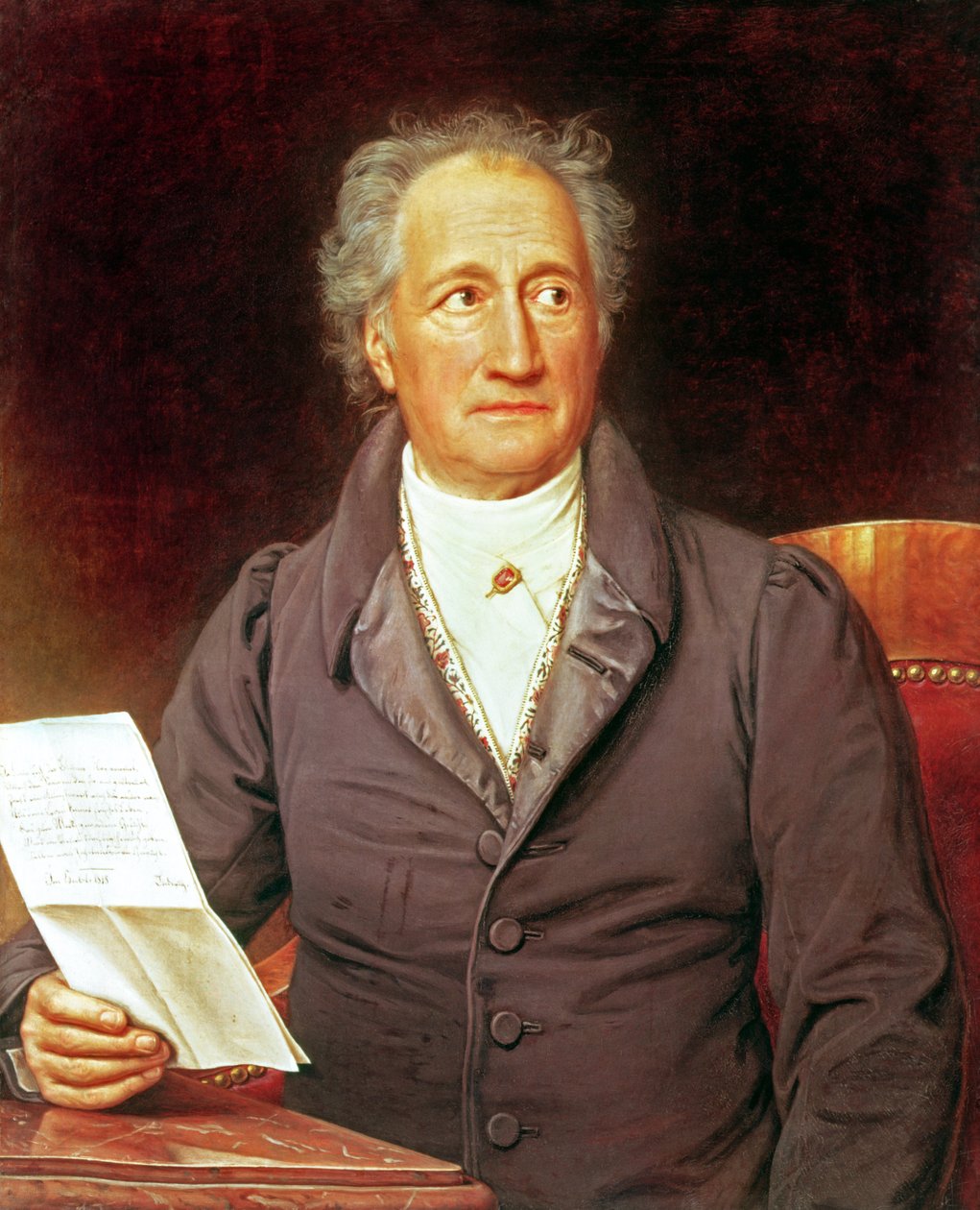 Johann Wolfgang von Goethe (1749-1832) 1828 tekijältä Joseph Carl Stieler