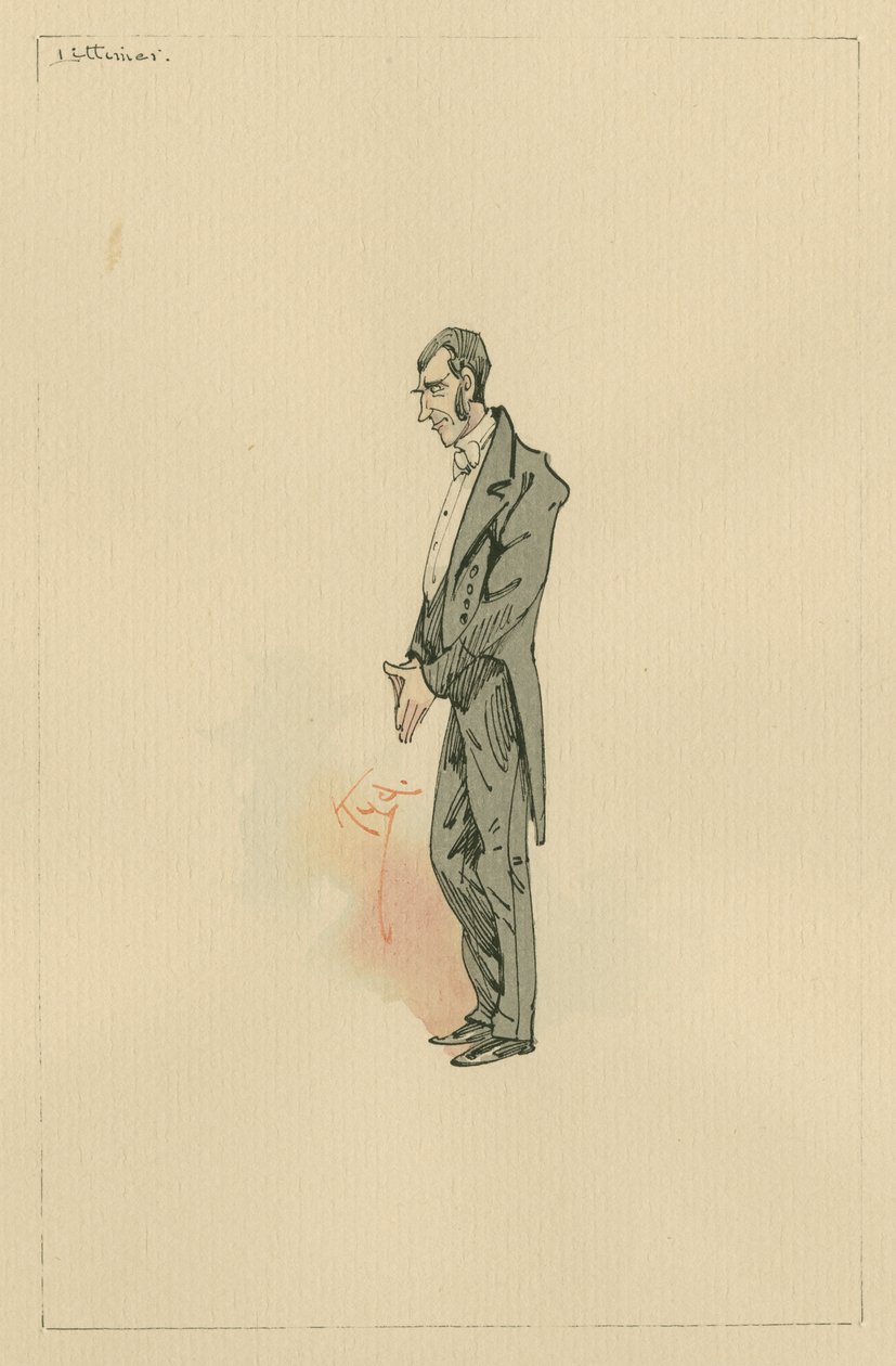 Littimer, n. 1920-luku (kynä ja muste wc:llä paperilla) tekijältä Joseph Clayton Clarke