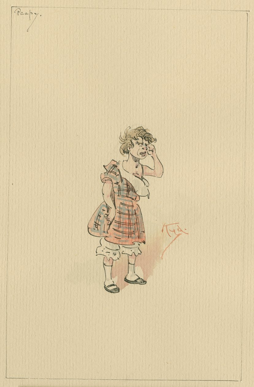 Peepy, noin 1920-luku (kynä ja muste wc:llä paperilla) tekijältä Joseph Clayton Clarke