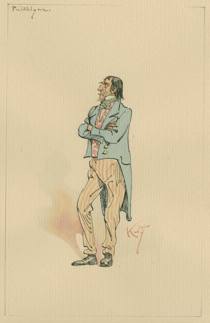 Pilahlynn, n. 1920-luku (kynä ja muste wc:llä paperilla) tekijältä Joseph Clayton Clarke