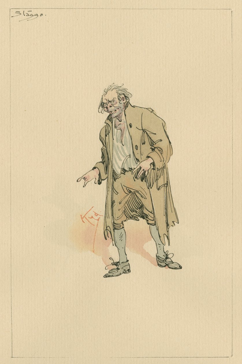 Stagg, n. 1920-luku (kynä ja muste wc:llä paperilla) tekijältä Joseph Clayton Clarke