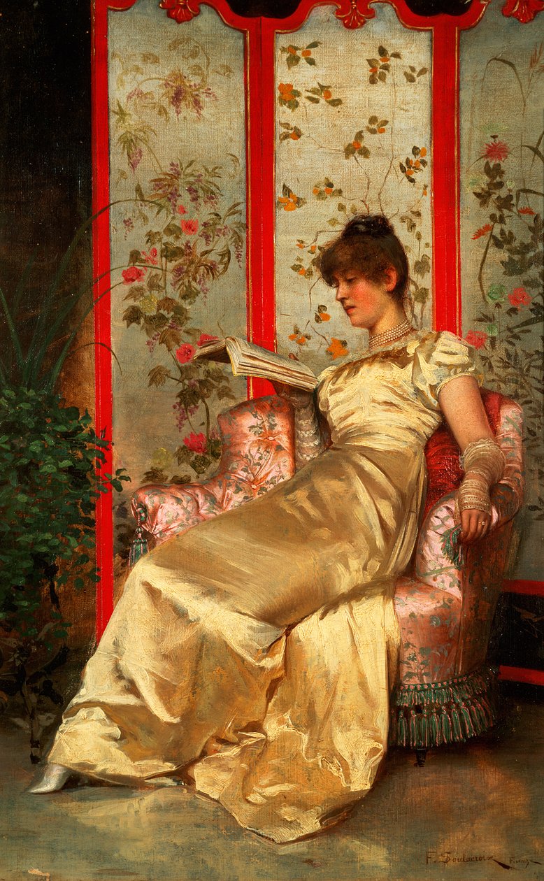 Lady Reading tekijältä Joseph Frederick Charles Soulacroix