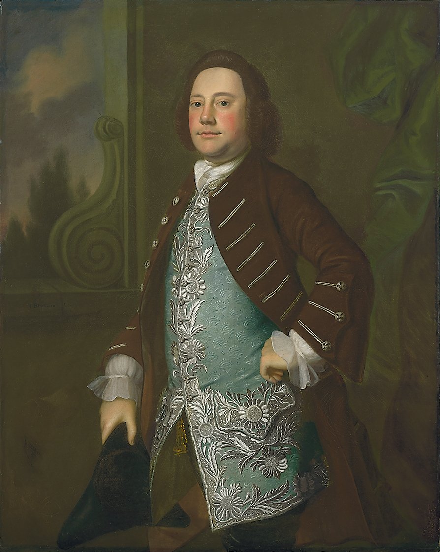 Gentlemanin muotokuva, n. 1760 tekijältä Joseph Jonathan Blackburn