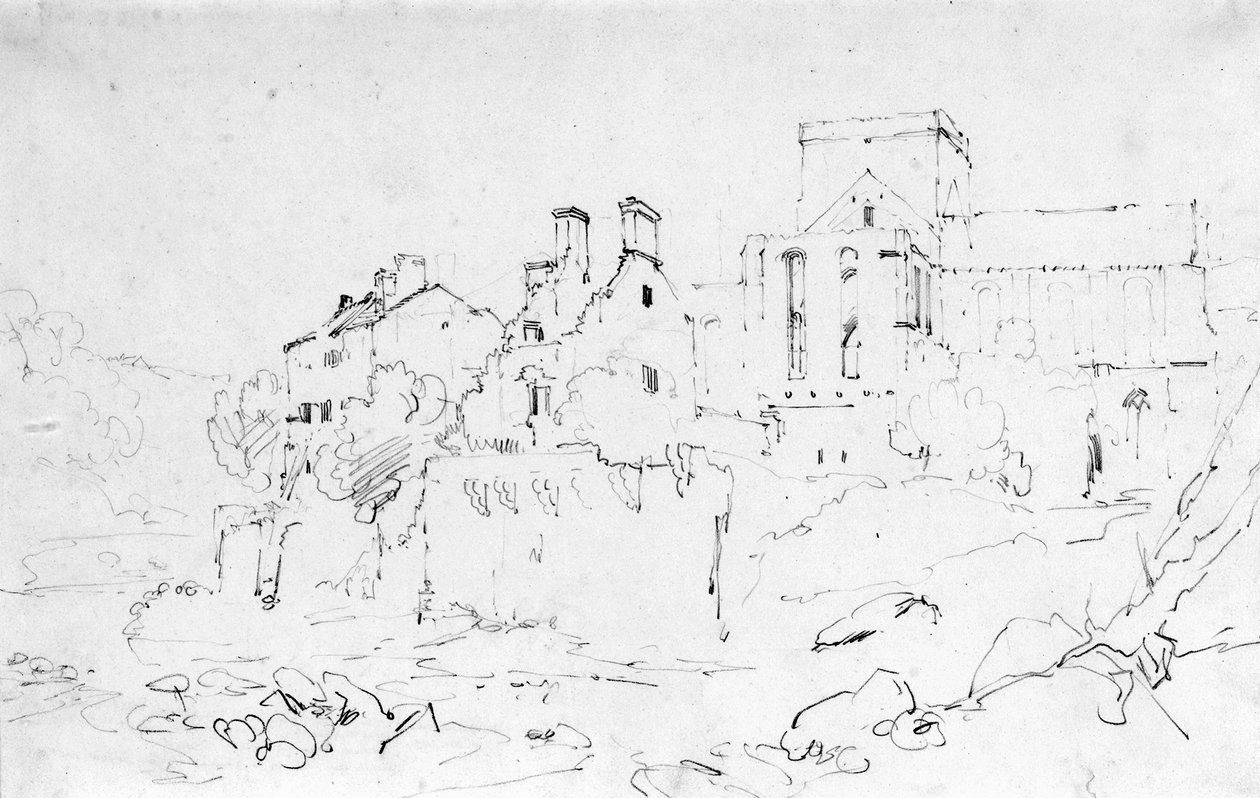 Brinkburn Priory, Northumberland tekijältä Joseph Mallord William Turner