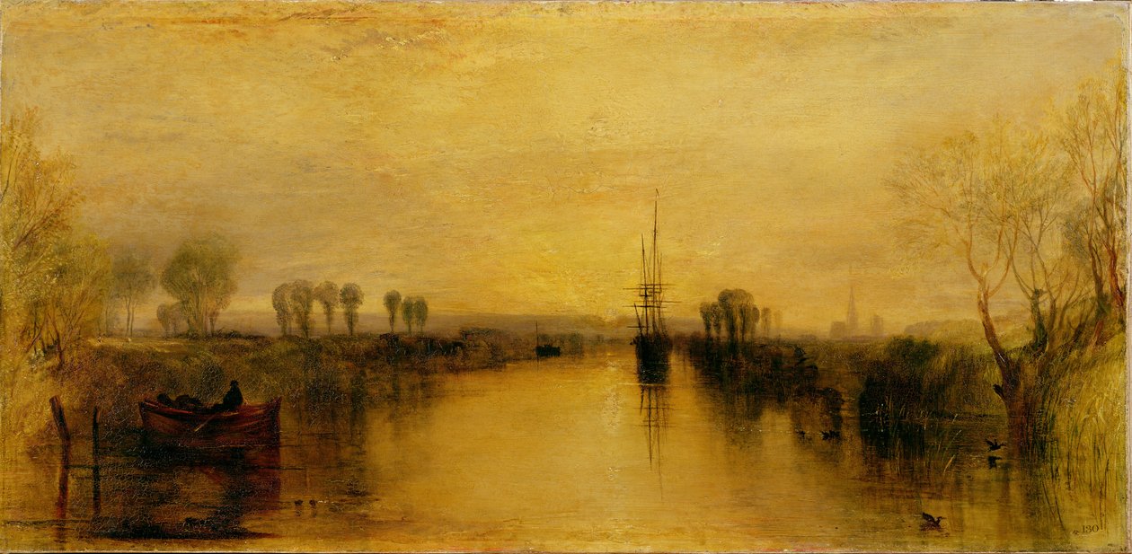 Chichesterin kanava, n. 1829 tekijältä Joseph Mallord William Turner