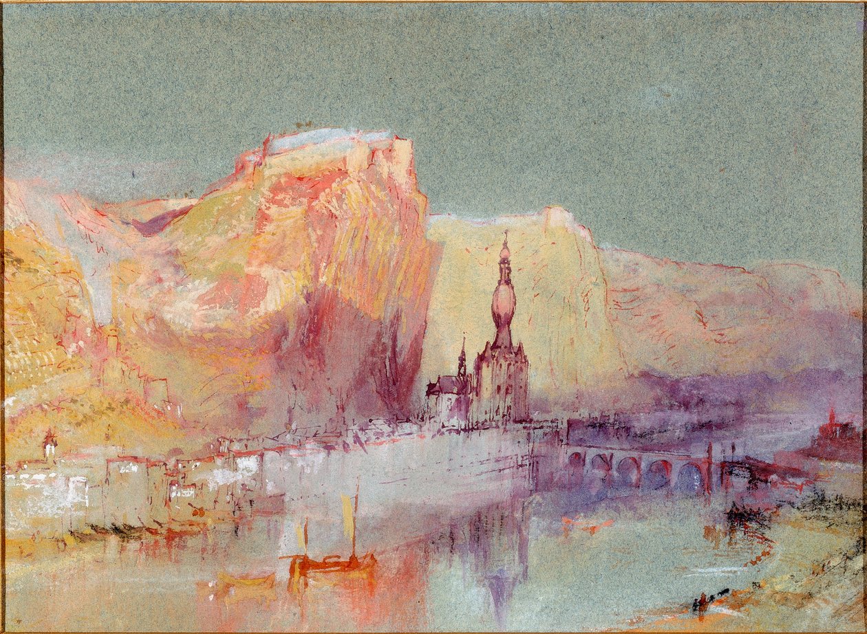 Dinant sur Meuse (vartalon väri) tekijältä Joseph Mallord William Turner