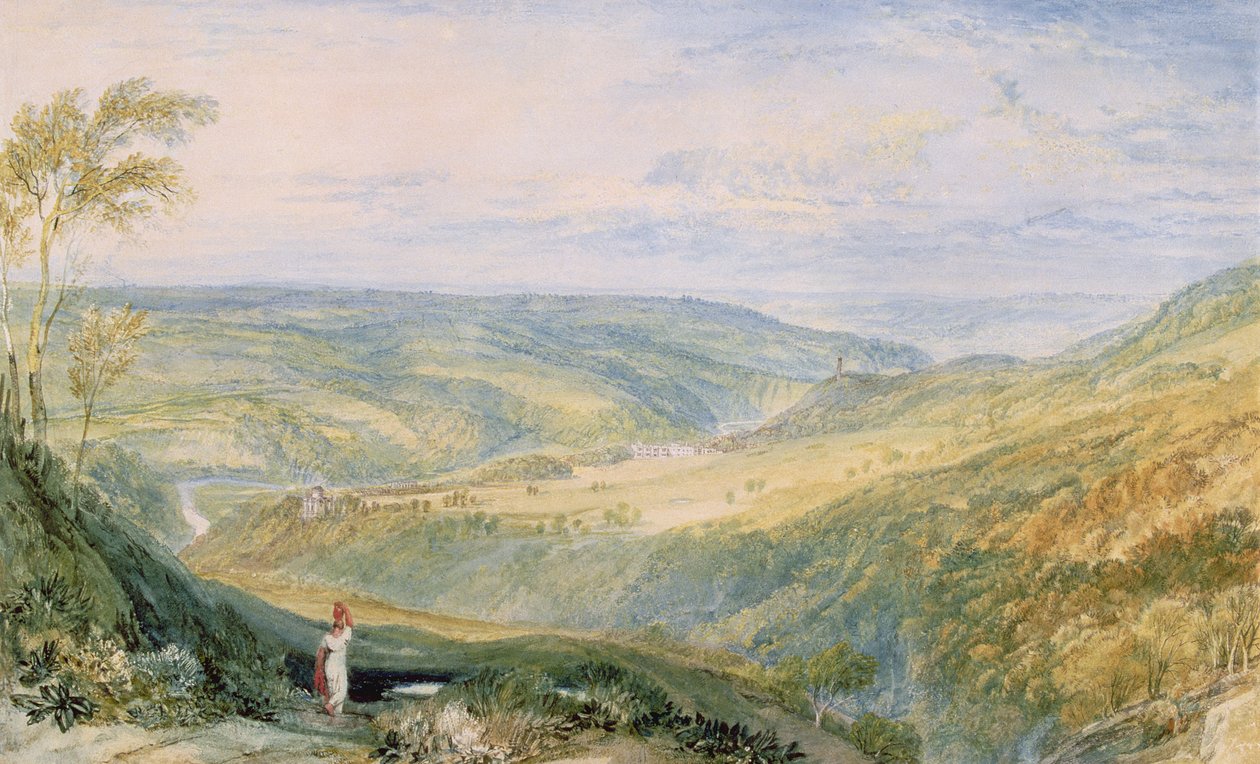 Gibside, Durhamin kreivikunta etelästä (katso paria 155786) tekijältä Joseph Mallord William Turner