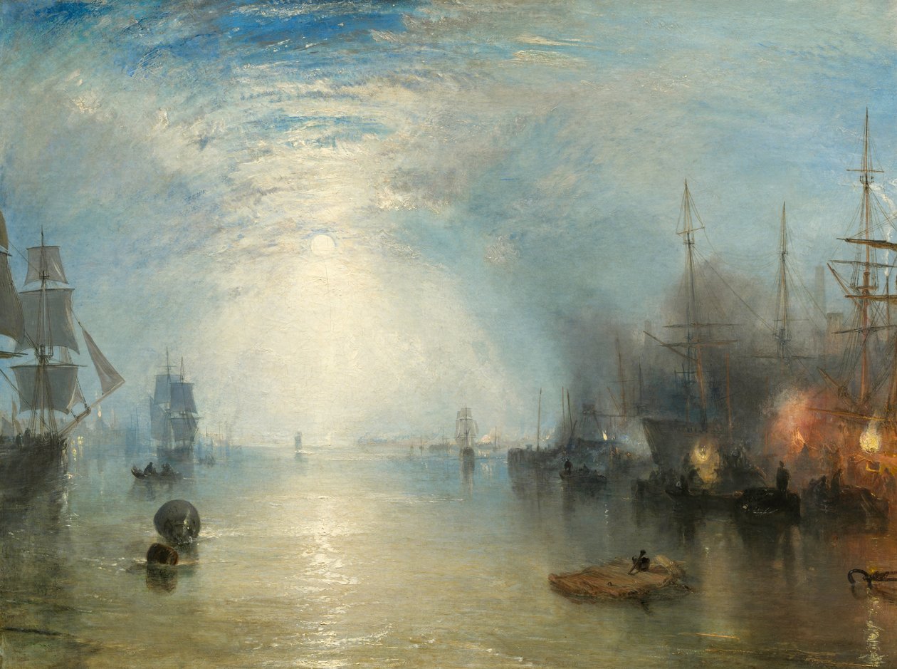 Keelmen Heaving in Coals by Moonlight tekijältä Joseph Mallord William Turner