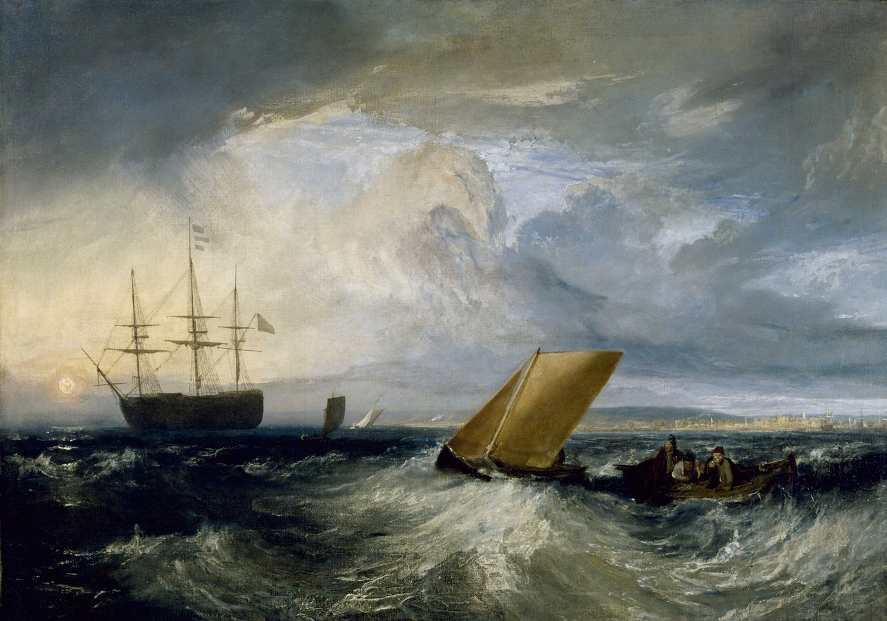 Sheerness Nore-joelta katsottuna tekijältä Joseph Mallord William Turner