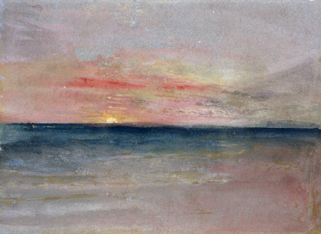 Auringonlasku tekijältä Joseph Mallord William Turner