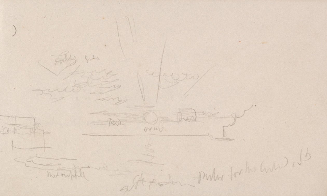 Kanavan luonnoskirja tekijältä Joseph Mallord William Turner