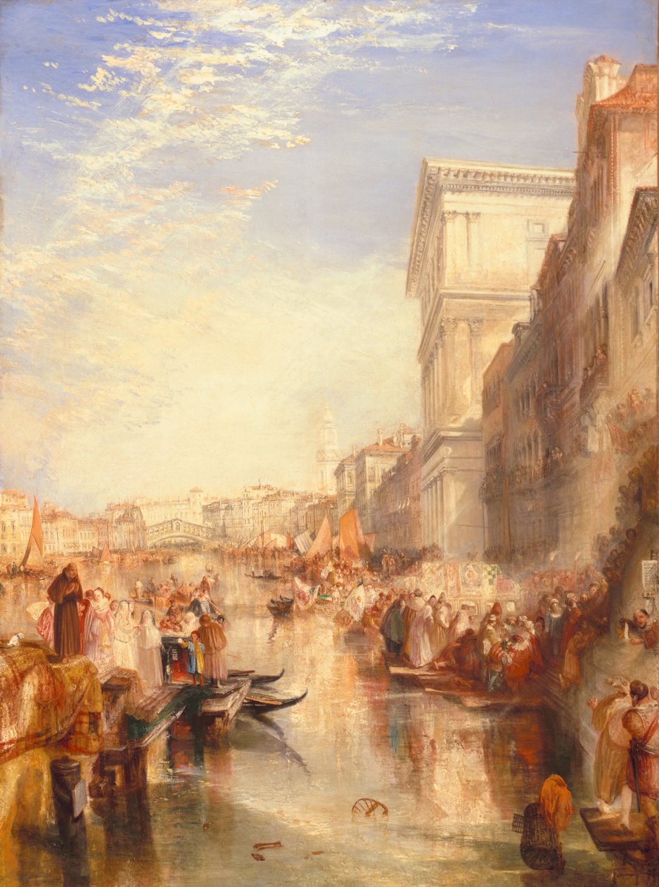 Grand Canal: Venetsian katu, n. 1837. tekijältä Joseph Mallord William Turner