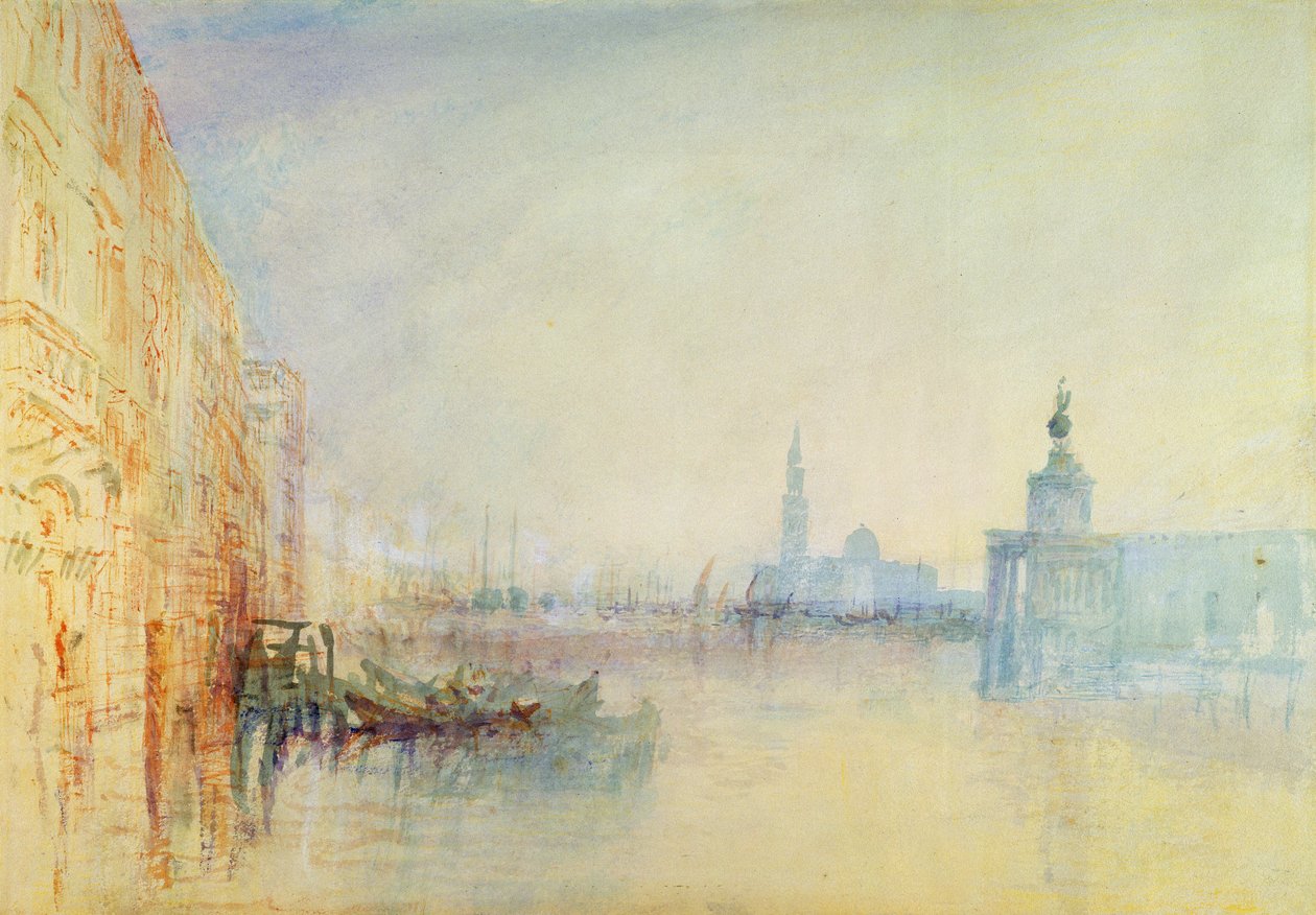 Venetsia, Suuren kanavan suu, n. 1840 tekijältä Joseph Mallord William Turner