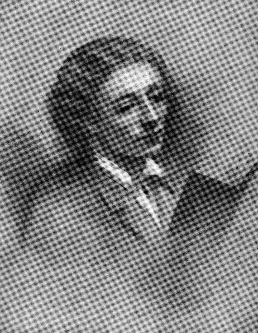 John Keats (hiili ja liitu paperille) tekijältä Joseph Severn