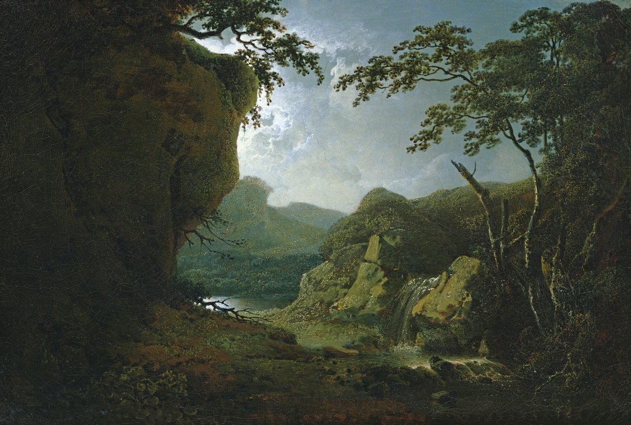 Moonlightin Dovedale tekijältä Joseph Wright of Derby