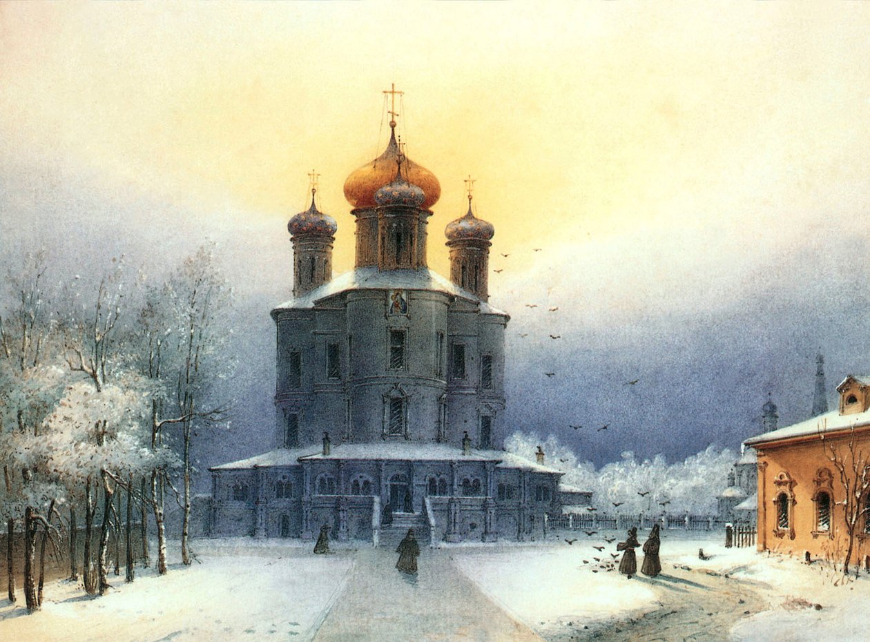Donskoyn luostari, 1850-luku. tekijältä Joseph Andreas Weiss