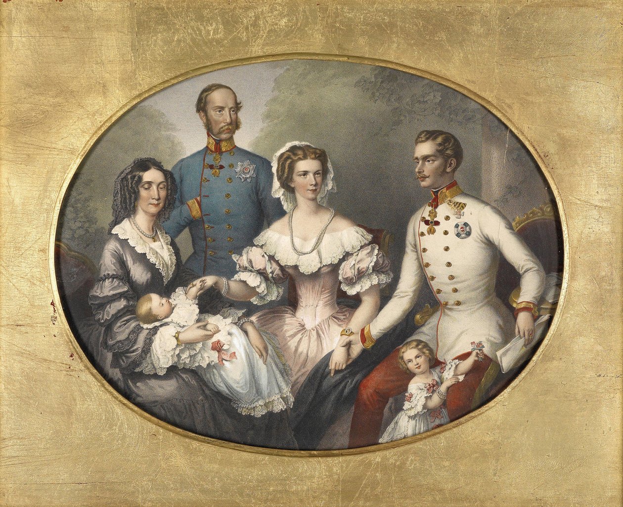 Itävallan keisariperhe, 1856 tekijältä Joseph Bayer