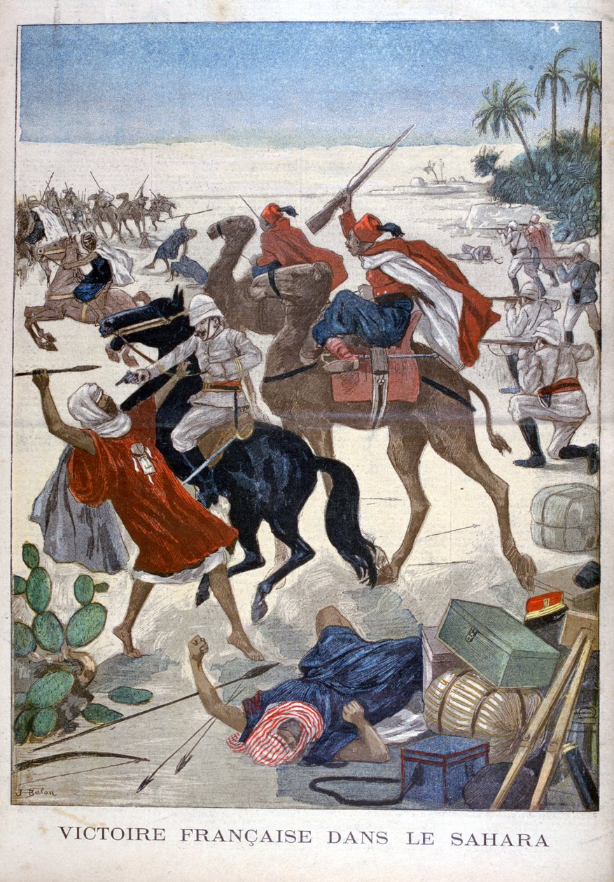 Ranskan voitto Saharassa, 1900 tekijältä Joseph Belon