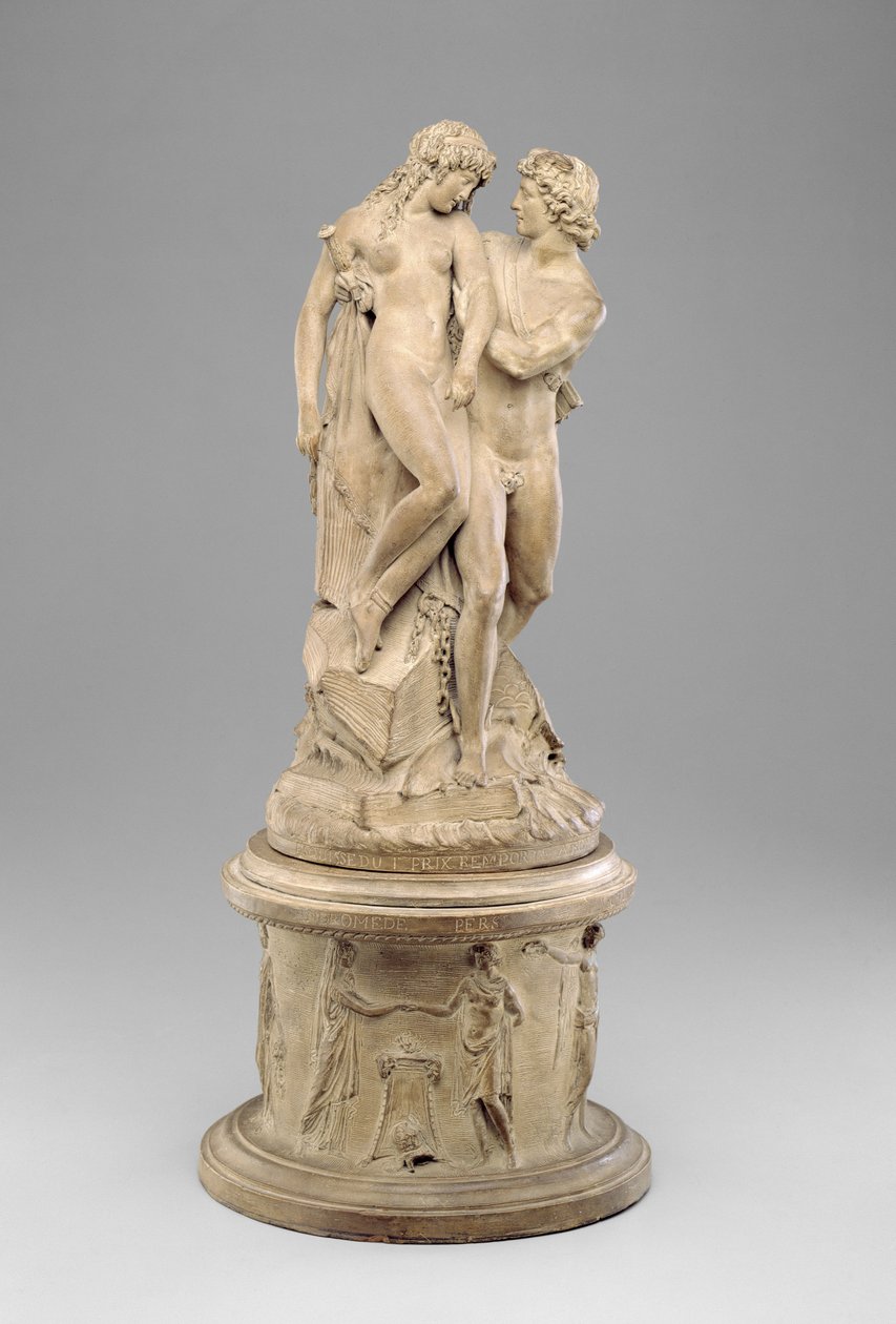Perseus pelastaa Andromedan, noin 1786 (terrakotta). tekijältä Joseph Chinard