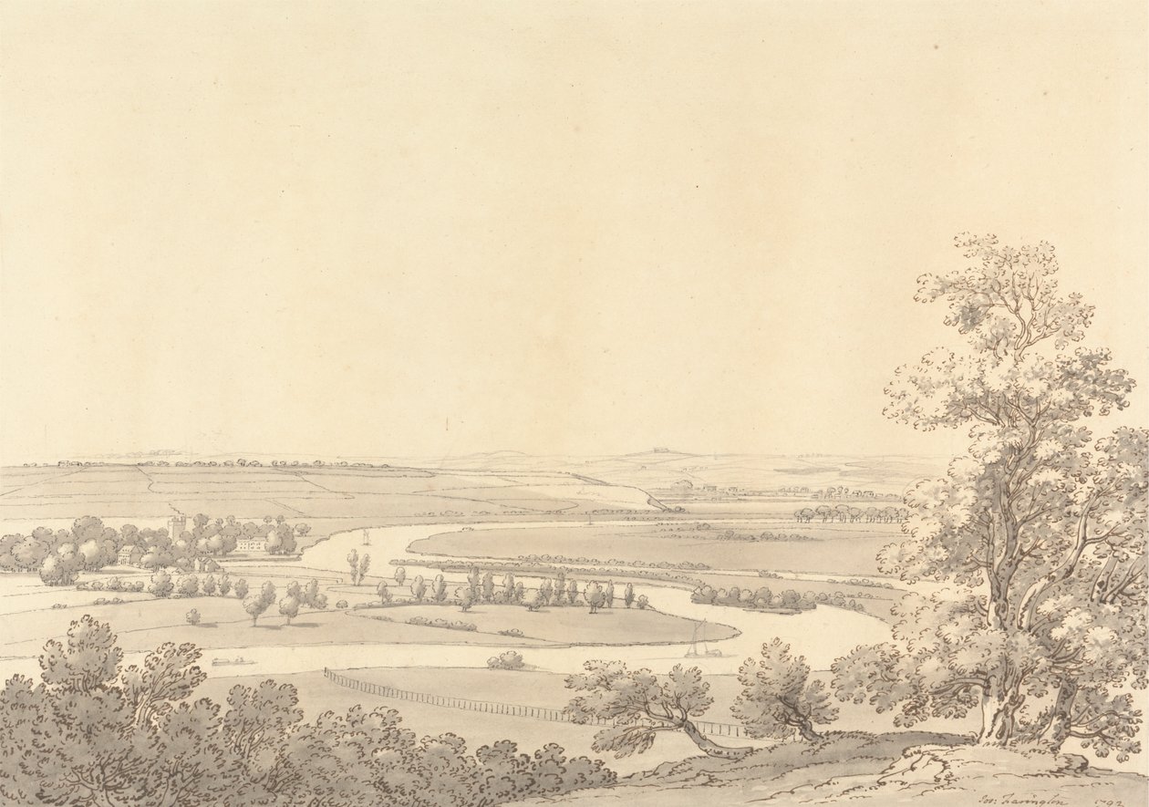 Cookham on Thames, Berkshire tekijältä Joseph Farington