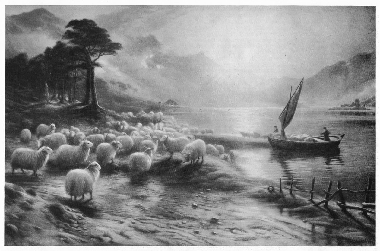 Lautta järvellä, c1890, 1911 tekijältä Joseph Farquharson