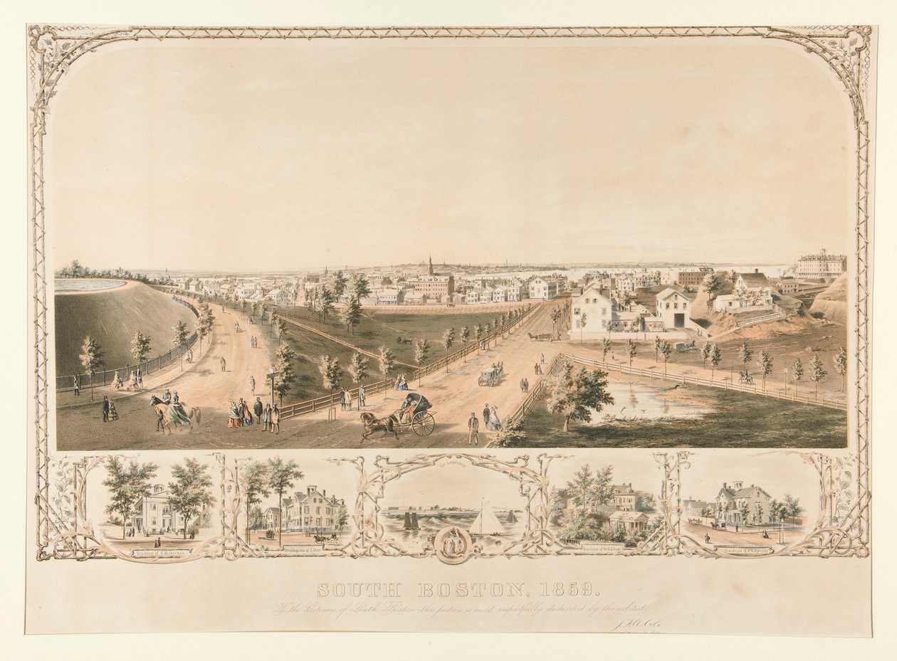 Etelä-Boston, 1859 tekijältä Joseph Foxcroft Cole