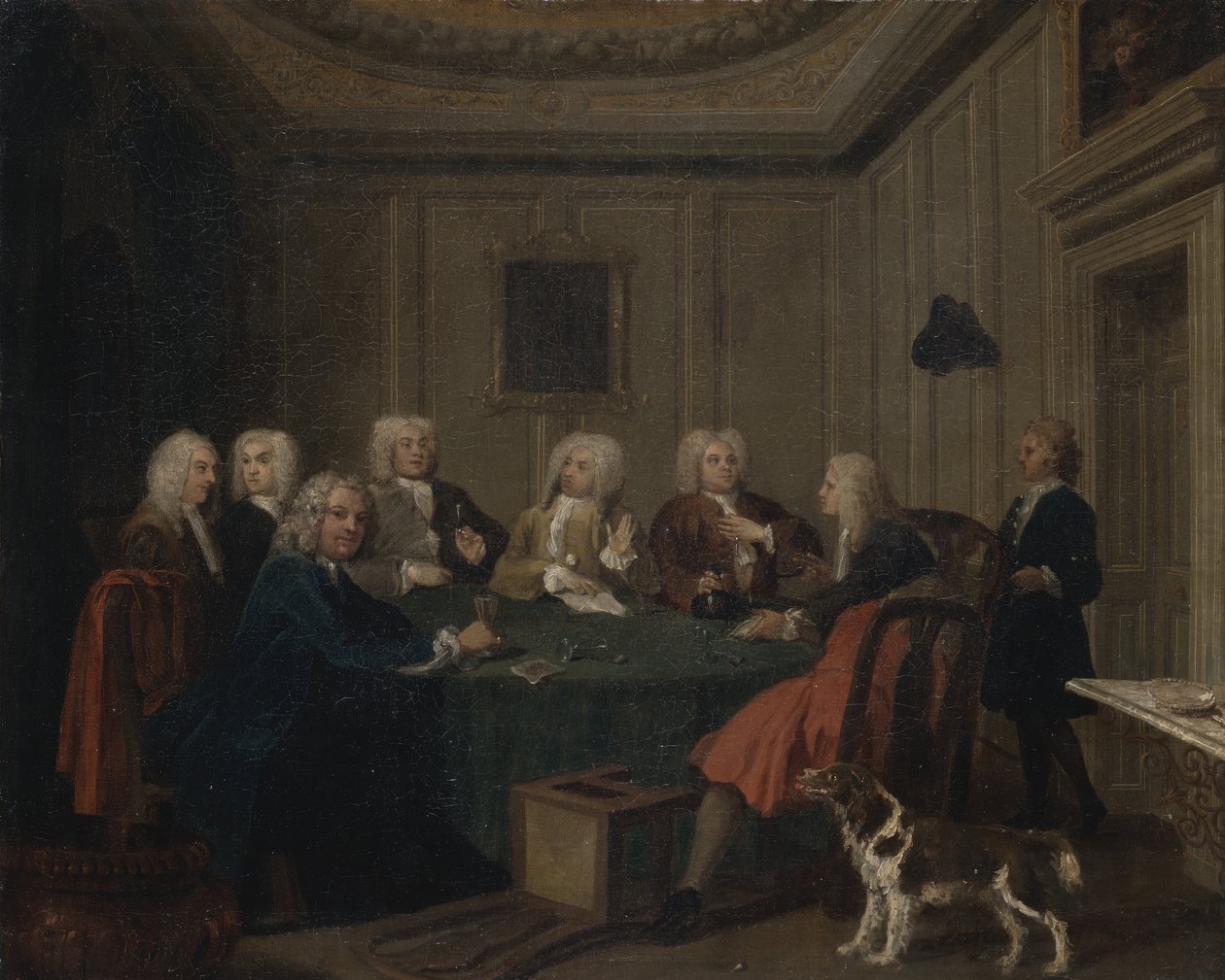 Herrasmiesklubi, n. 1730. tekijältä Joseph Highmore