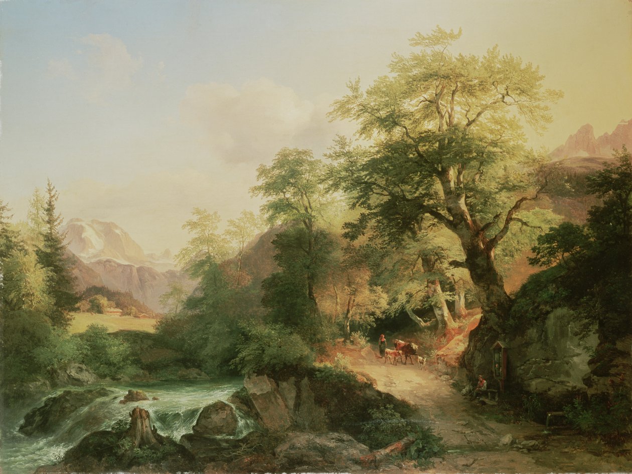 Metsä Wienin lähellä, 1852 tekijältä Joseph Hoger