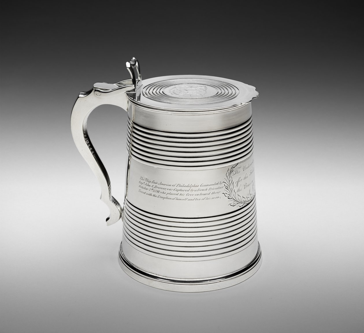 Tankard, n. 1798 (hopea) tekijältä Joseph Lownes