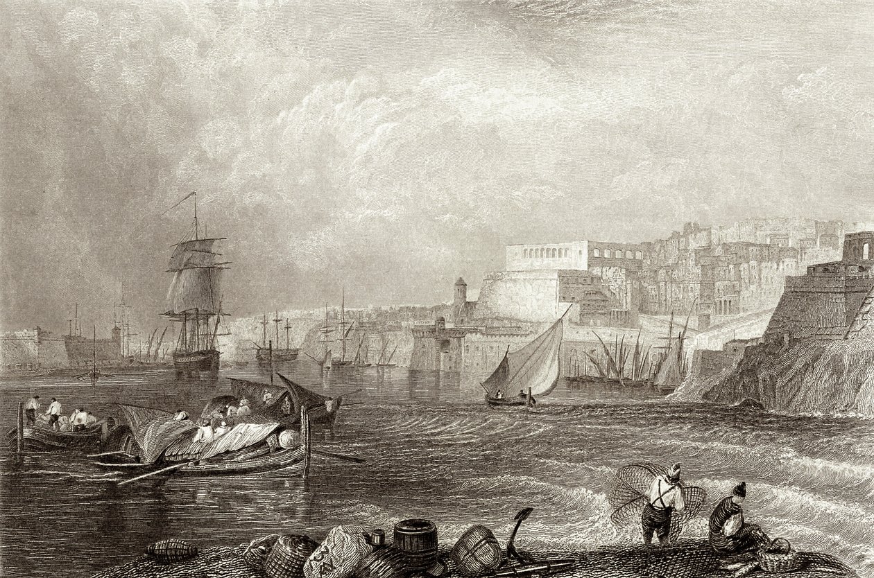 Malta tekijältä Joseph Mallord William (after) Turner