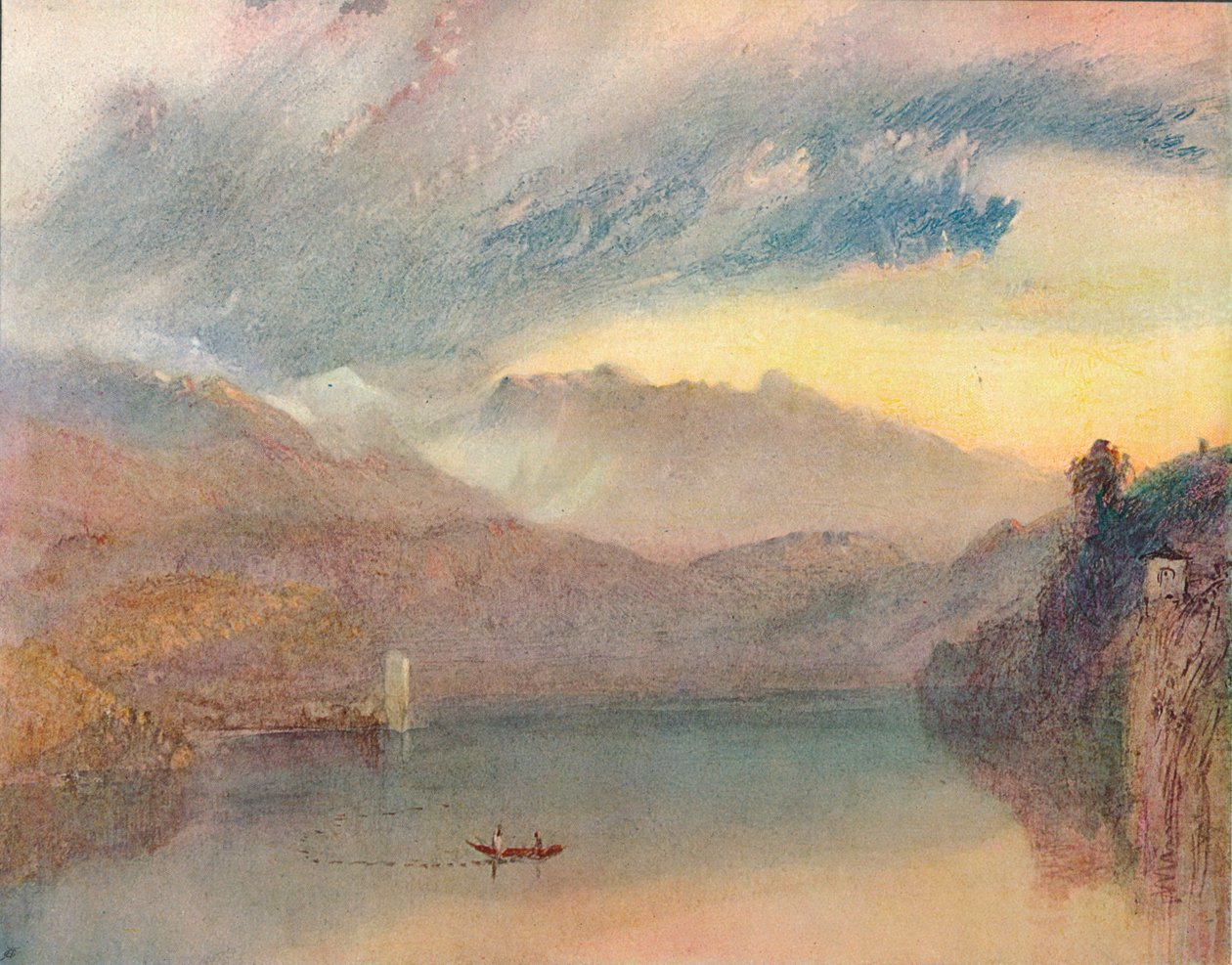 Sveitsin järvi, 1909 tekijältä Joseph Mallord William Turner
