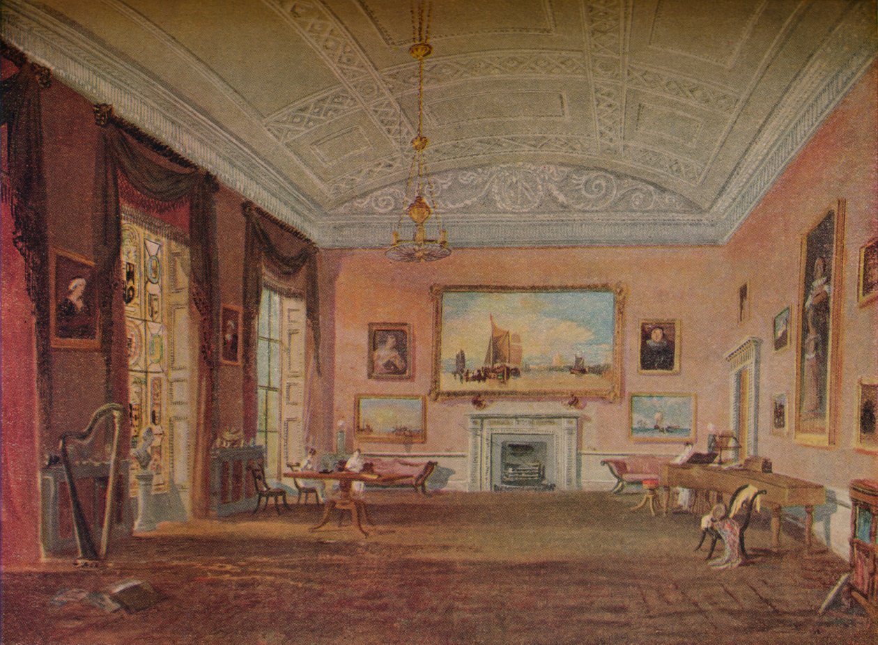 Drawing Room, Farnley, 1818 tekijältä Joseph Mallord William Turner