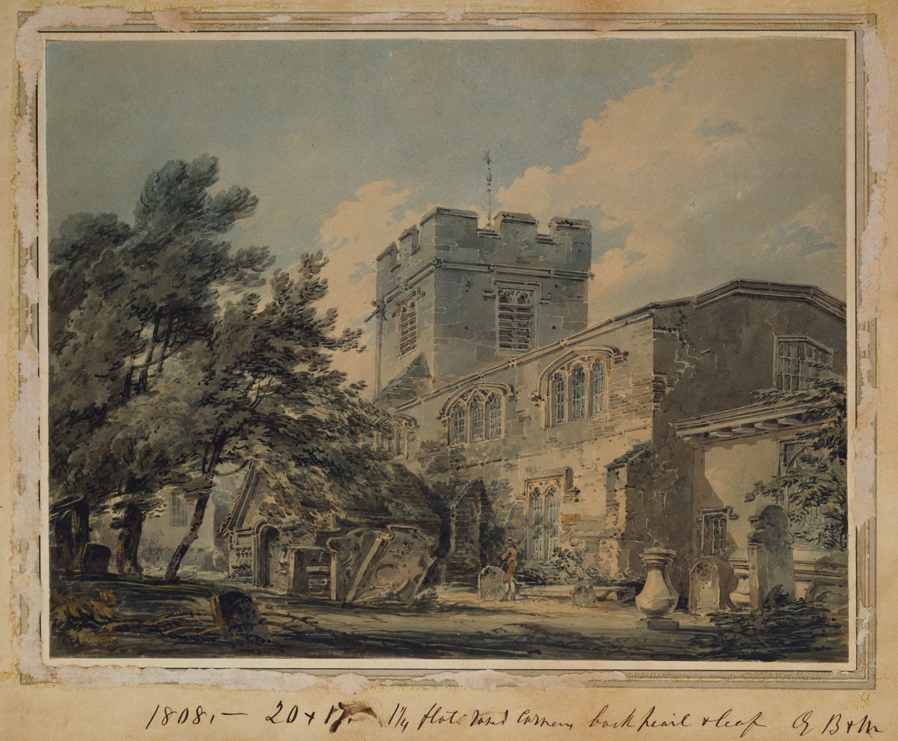 Finchleyn kirkko, 1801 tekijältä Joseph Mallord William Turner