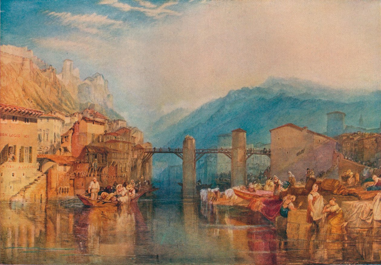 Grenoblen silta, 1824 tekijältä Joseph Mallord William Turner