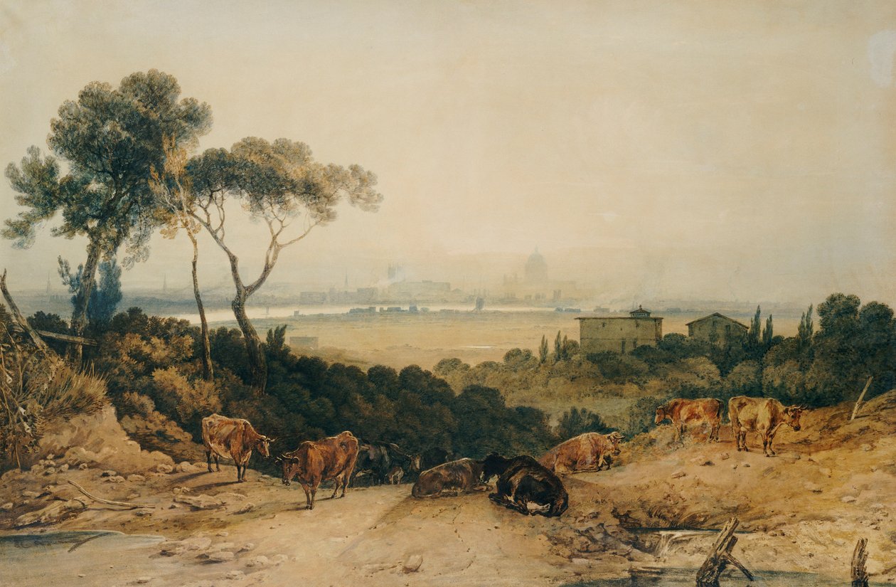 Lontoo: Syksyinen aamu tekijältä Joseph Mallord William Turner