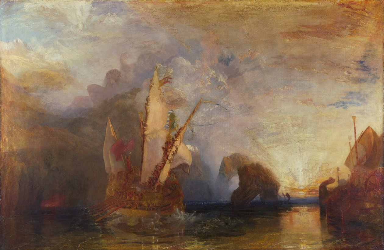 Ulysses pilkaa Polyphemusta tekijältä Joseph Mallord William Turner