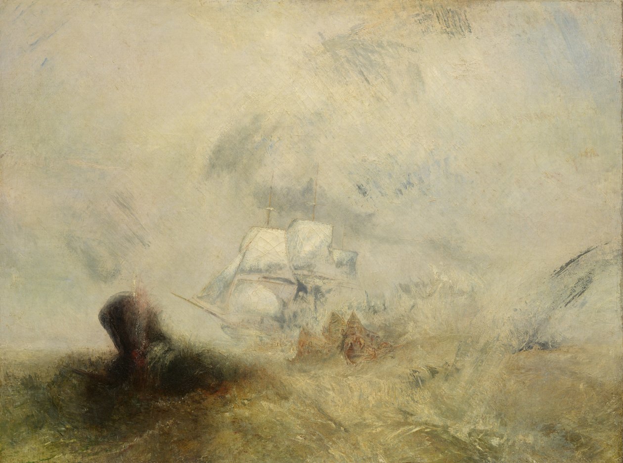 Valaanpyytäjät, n. 1845. tekijältä Joseph Mallord William Turner