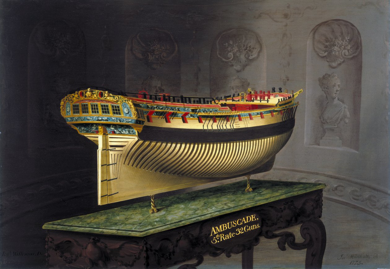 HMS Ambuscade, 1775 tekijältä Joseph Marshall