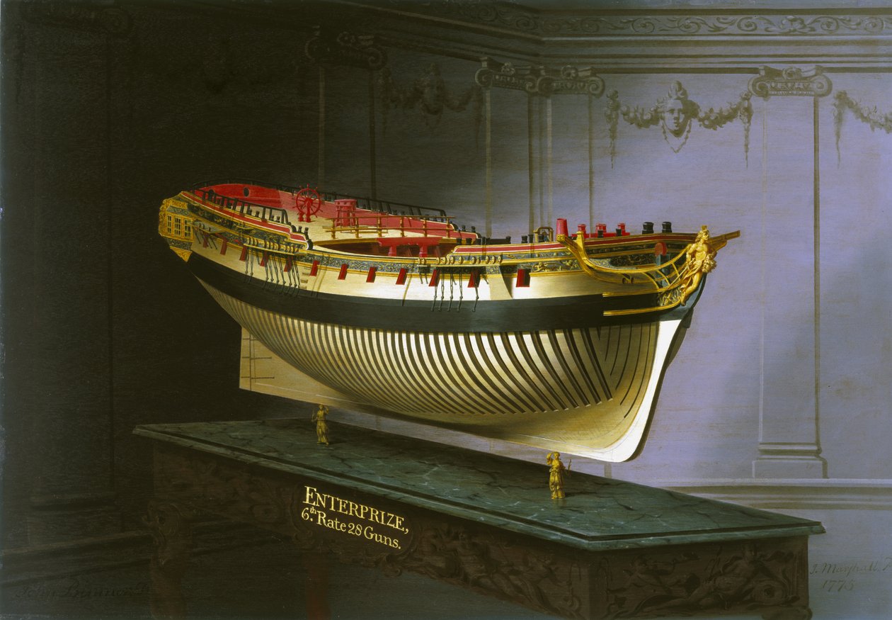 HMS Enterprise, 1775 tekijältä Joseph Marshall