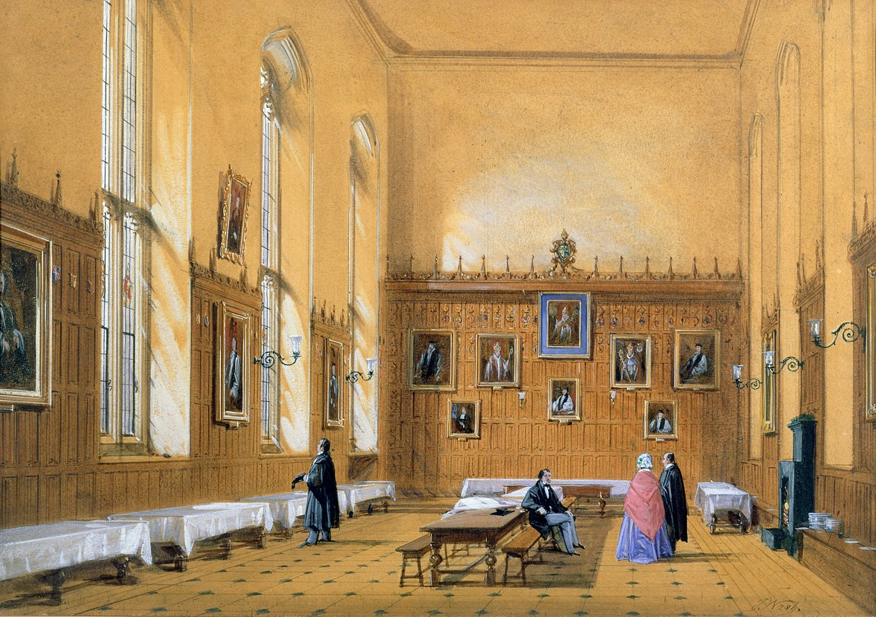 New College Hall, 1858 tekijältä Joseph Nash