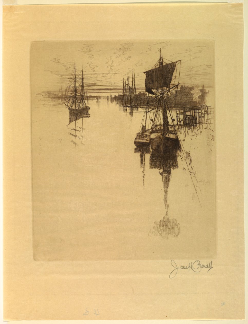 Chestnut Streetin sillan alla tekijältä Joseph Pennell