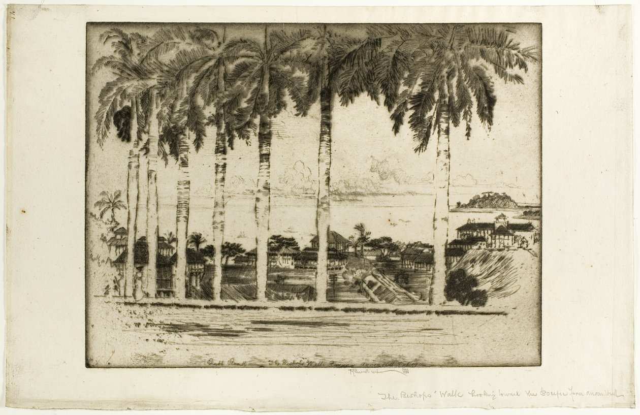 Bishops Walk, Ancon Hill, Panama tekijältä Joseph Pennell