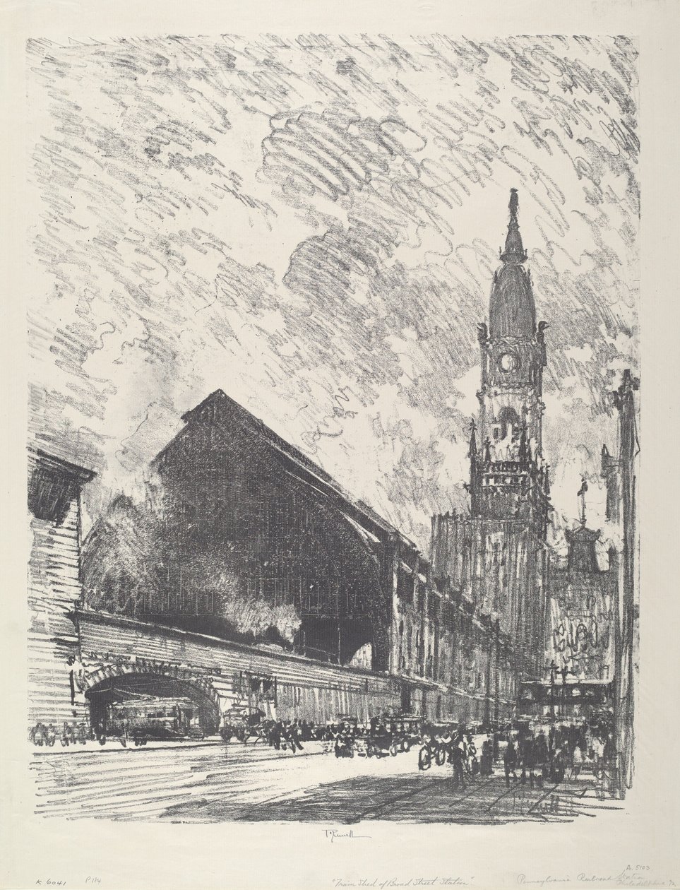 Broad St. Station, 1912. tekijältä Joseph Pennell