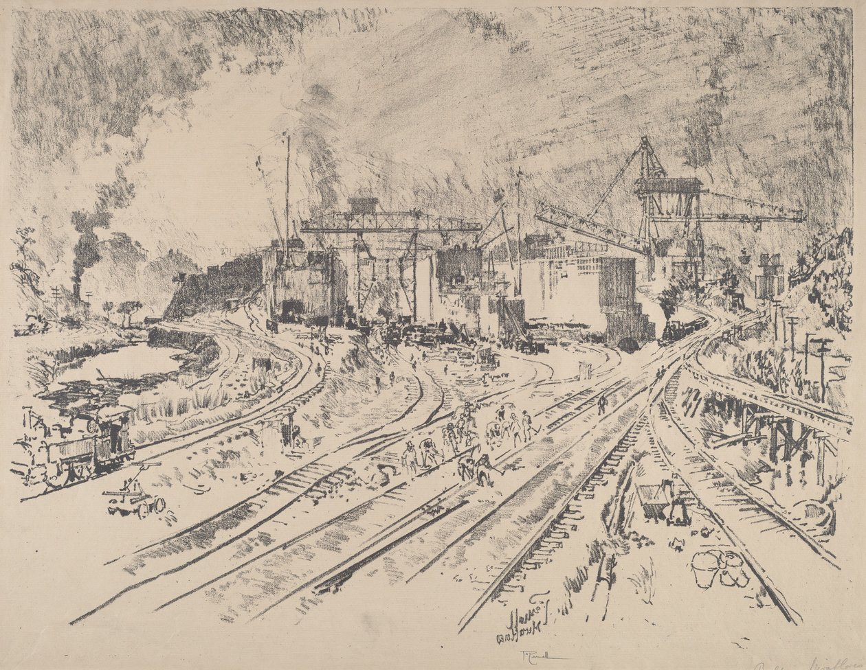 Early Morning, Miraflores, 1912. tekijältä Joseph Pennell