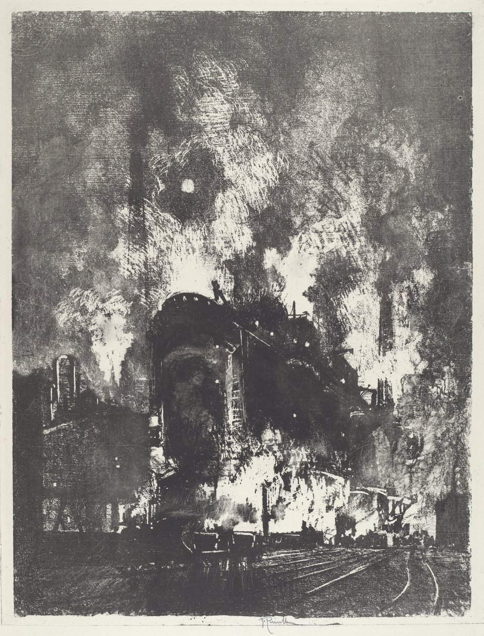 Uunit yöllä, 1916. tekijältä Joseph Pennell