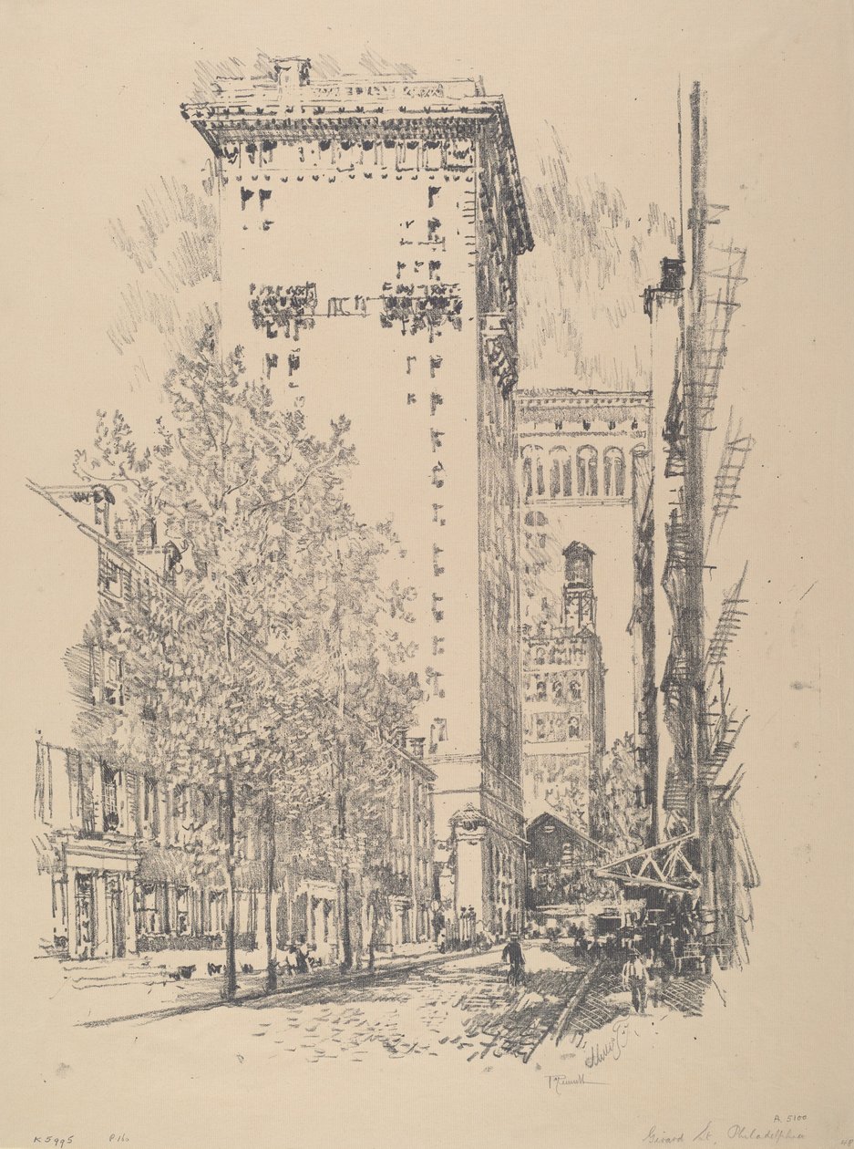 Girard Street, 1912. tekijältä Joseph Pennell
